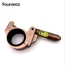 2 цвета Тактический держатель прицел спиртовой уровень пузырьковый подходит 25 мм/30 мм трубка уровень крепление кольцо прицел для охоты аксессуары для пневматического оружия