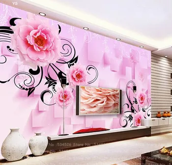 

Floral wallpaper landscape mural papel de parede casa tapete infantil wall paper wallpaper background homedecoration