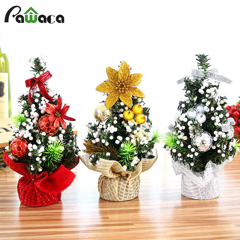Mini Artificial Trees Desk Christmas Tree Decoration Desk Table