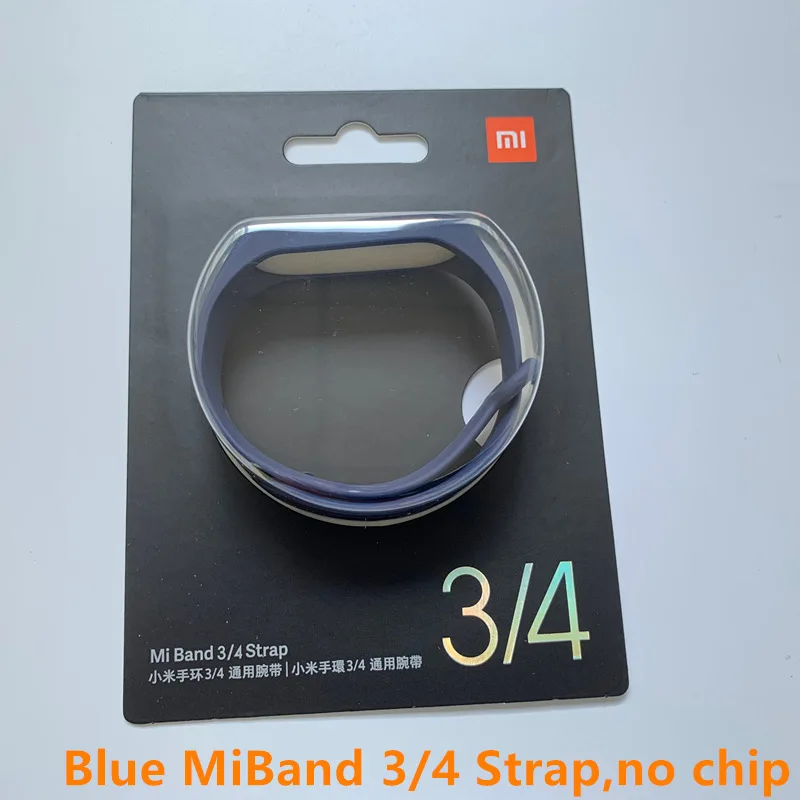 Браслет Xiaomi для Miband 3/4 спортивный ремешок часы силиконовый ремешок для mi band 3 4 NFC браслет Miband4 NFC ремешок - Цвет: dark blue for 3 4
