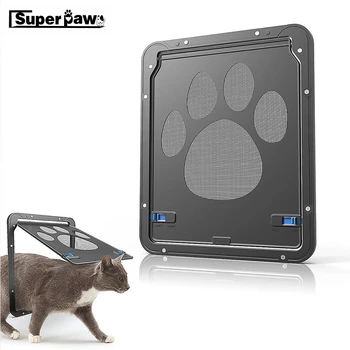 

Multi-function Pet Magnetic Door Innovative Cat Dog Gauze Window Screen Doors For Cats Locking Pet Door For Pets Supplies LSD02