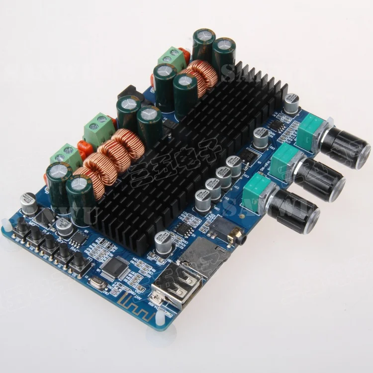 

Bluetooth USB TF Decoding 2.1 Channel Digital Power Amplifier Board 2.1 Digital Power Amplifier Board