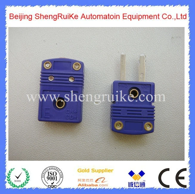 

Mini E Thermocouple Connector Blue Color Flat pin Male and Female Similar to OMEGA