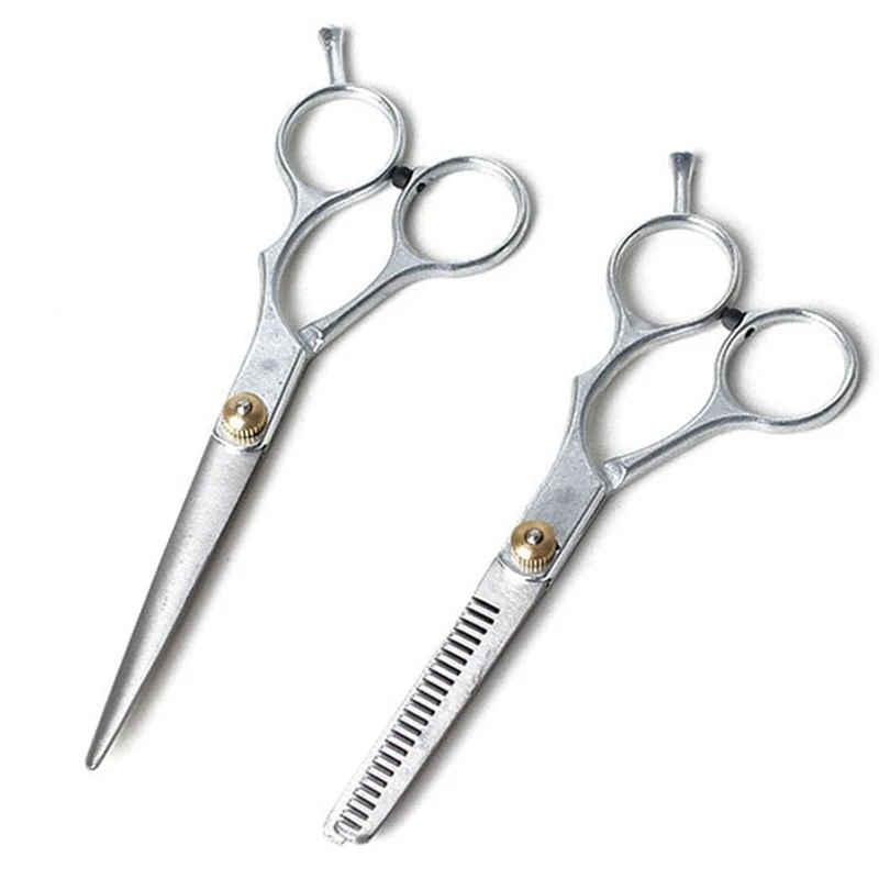 

2pcs Salon Professional Barber Hair Cutting Thinning Scissors Shears Hairdressing Set Styling Tool Hair Salon Hairdressing