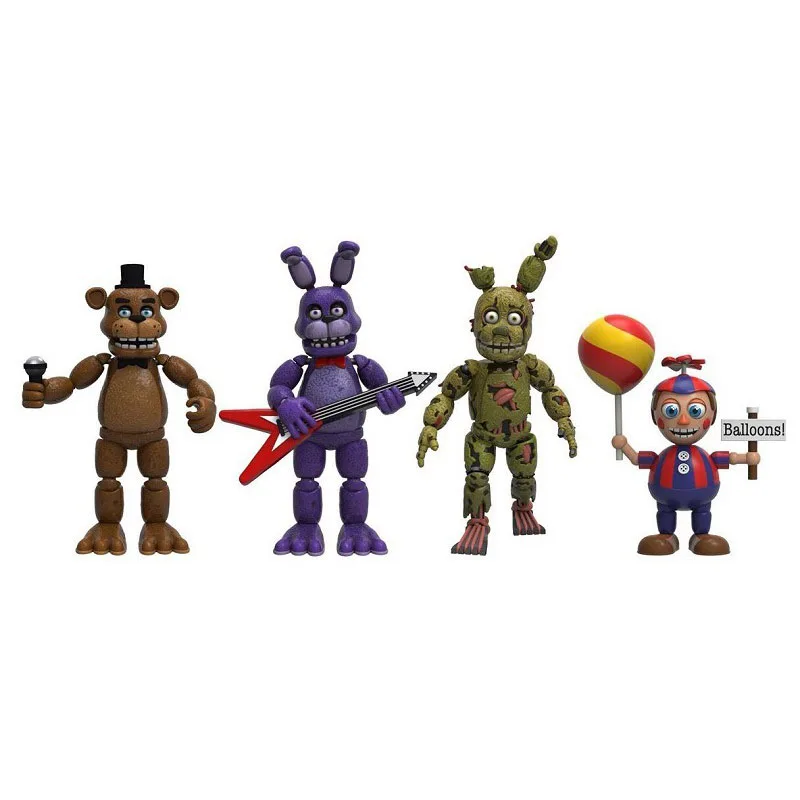 4 шт./лот 5 см Five Nights at Freddy's 4 фигурки в упаковке Five Nights at Freddys Фигурки игрушки FNAF модель рождественские подарки - Цвет: 4PCS-OPP BAG