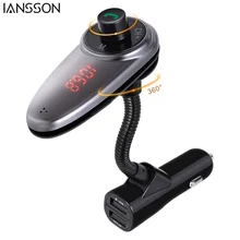New Bluetooth FM transmitter Wireless Car Kit Receiver FM Radio Stereo Adapter with LED Display, 5V/2.4A USB Car Charger, Micro