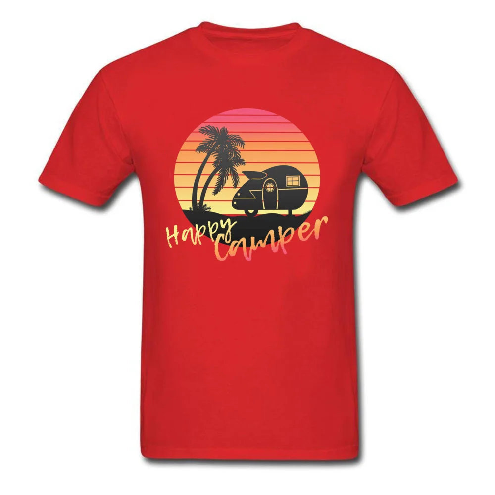  Comics Tops Tees Fashion Short Sleeve Mens T-shirts TpicOriginaltitle Customized Fall Tee Shirts Crew Neck Top Quality Happy Beach Camper red