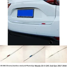 Для Mazda CX-5 CX5 2nd Gen автомобильный Стайлинг Обложка из нержавеющей стали задняя дверь дно багажника Рама плиты отделкой лампа 1 шт