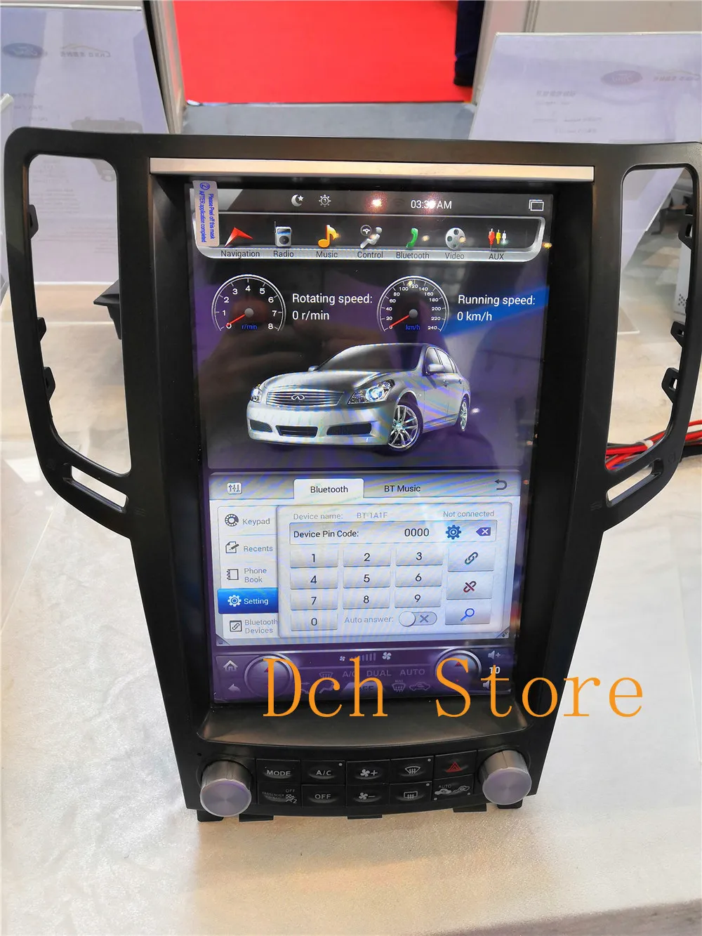 Best 12.1 Vertical tesla style Android 8.1 auto Car DVD GPS PLAYER for Infiniti G37 G35 G25 G37S RADIO navigation stereo multimedia 3
