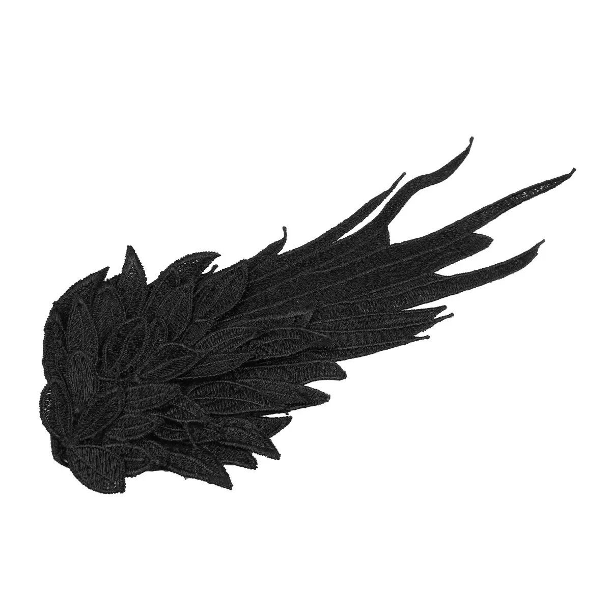 Черные крылья, крылья ангела, косплей, крылья, вышитые нашивки, ткань, железо-на, нашивки, значки, крылья ангела, аппликация, крылья для косплея