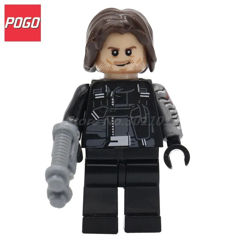 POGO Super Hero Winter Soldier DIY Model Building Block Set Bricks Single Sale Educational Toys For