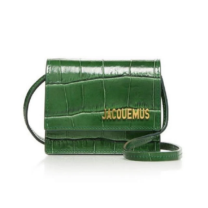 Brand Girl Sling Bag Crocodile Women Small Leather