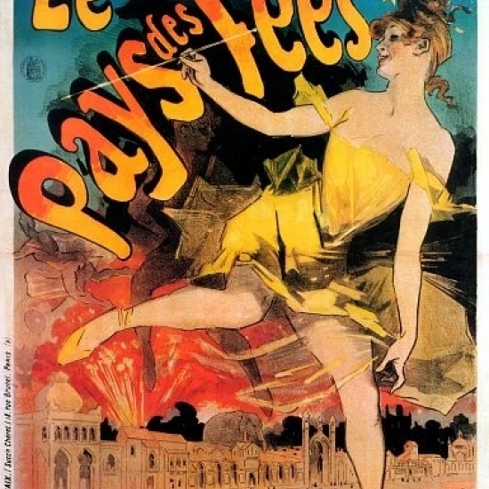 Vintage French Advertising Art Le Pays des Fees Poster Print (24 x 36)