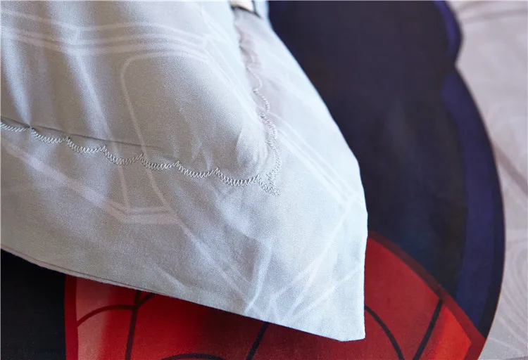 Детский хлопковый комплект постельного белья с изображением Человека-паука из мультфильма «Дисней», 1,5 м/1,8 м