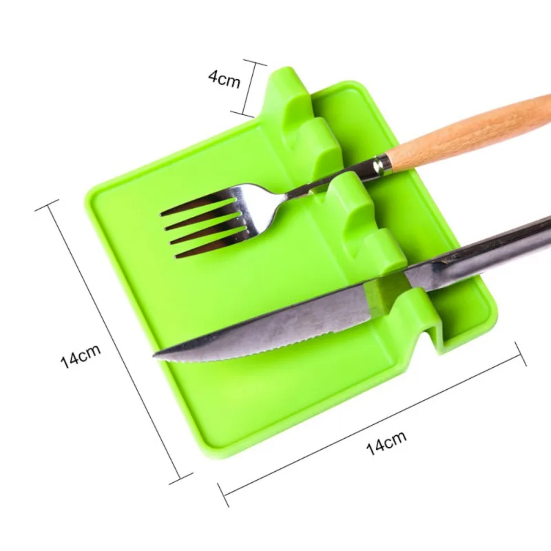 Новая термостойкая Ложка Вилка коврик силиконовая кухонная утварь для отдыха ложка лопатка кухонные инструменты кухонные аксессуары для готовки