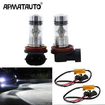 

2pcs canbus H8 H11 Led Bulb 75w white for Sharp chips Fog Lights Car Lamp Auto Light Bulbs For BMW E39 325 328 M mini SPORT