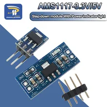 1 шт. мини 1117 5 В до 3,3 В для DC-DC понижающий модуль питания AMS1117 3,3 В LDO 800 мА AMS1117-3.3V/5,0 в