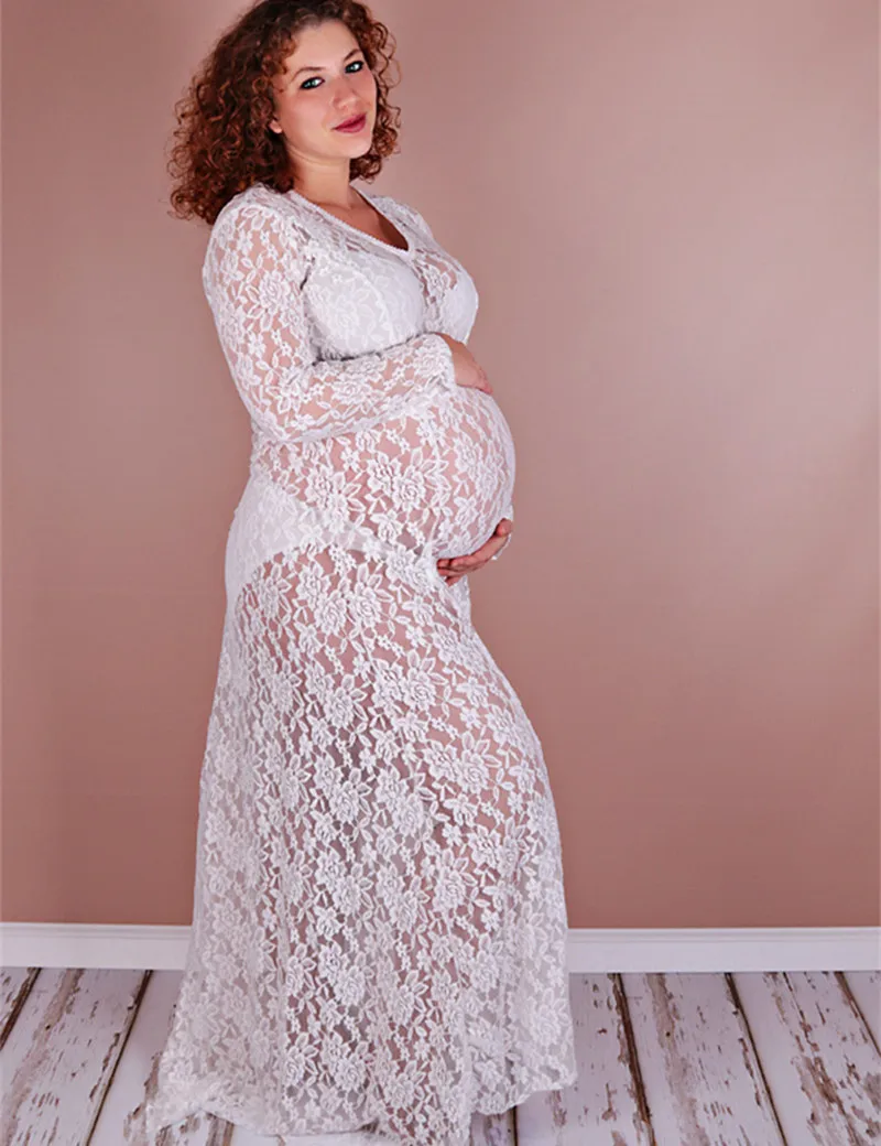 

Maternity Maxi Gown Maternity Women Dresses Photography Props Pregnant Photography Robe Longue Grossesse Photographie Long Dress