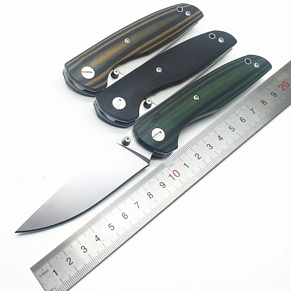 BMT F95 110 Roller Ball Bearing Folding Knife D2 Blade G10 Handle