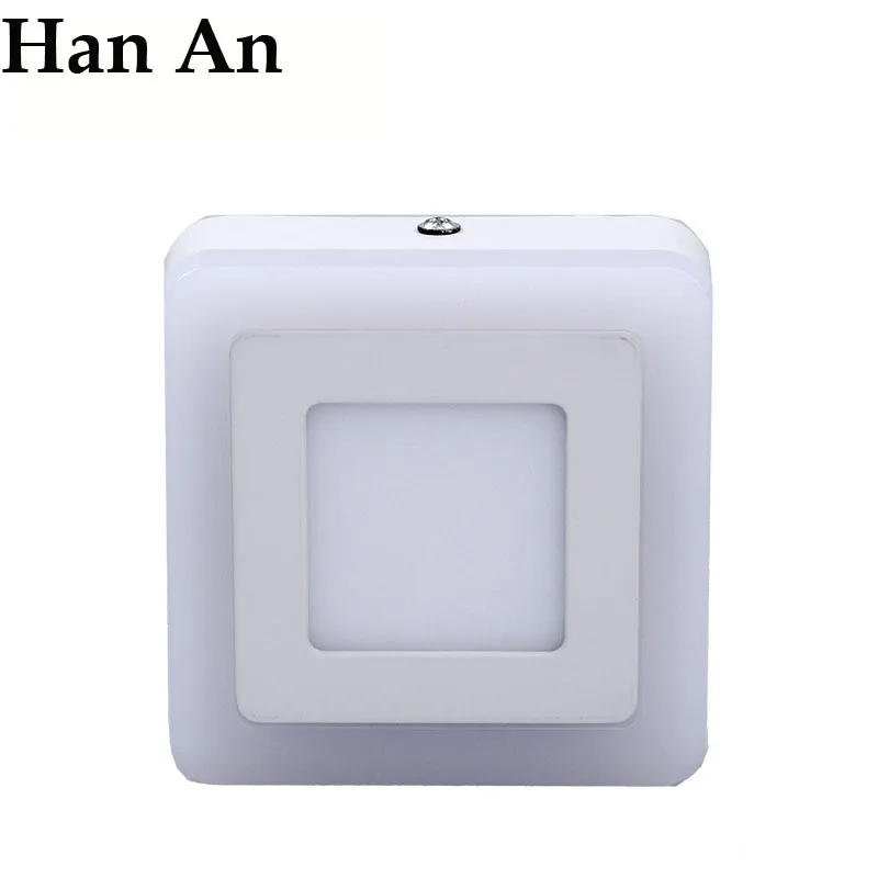 

LED Downlights Square Panel Light AC85-265V 6W 9W 16W 24W Ceiling Lamps White+ Blue 2 Colors Led Panel Light