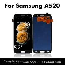 TFT экран для samsung для Galaxy A5 A520F преобразователь изображений для сенсорного дигитайзера сенсор в сборе для samsung A520 ЖК-дисплей