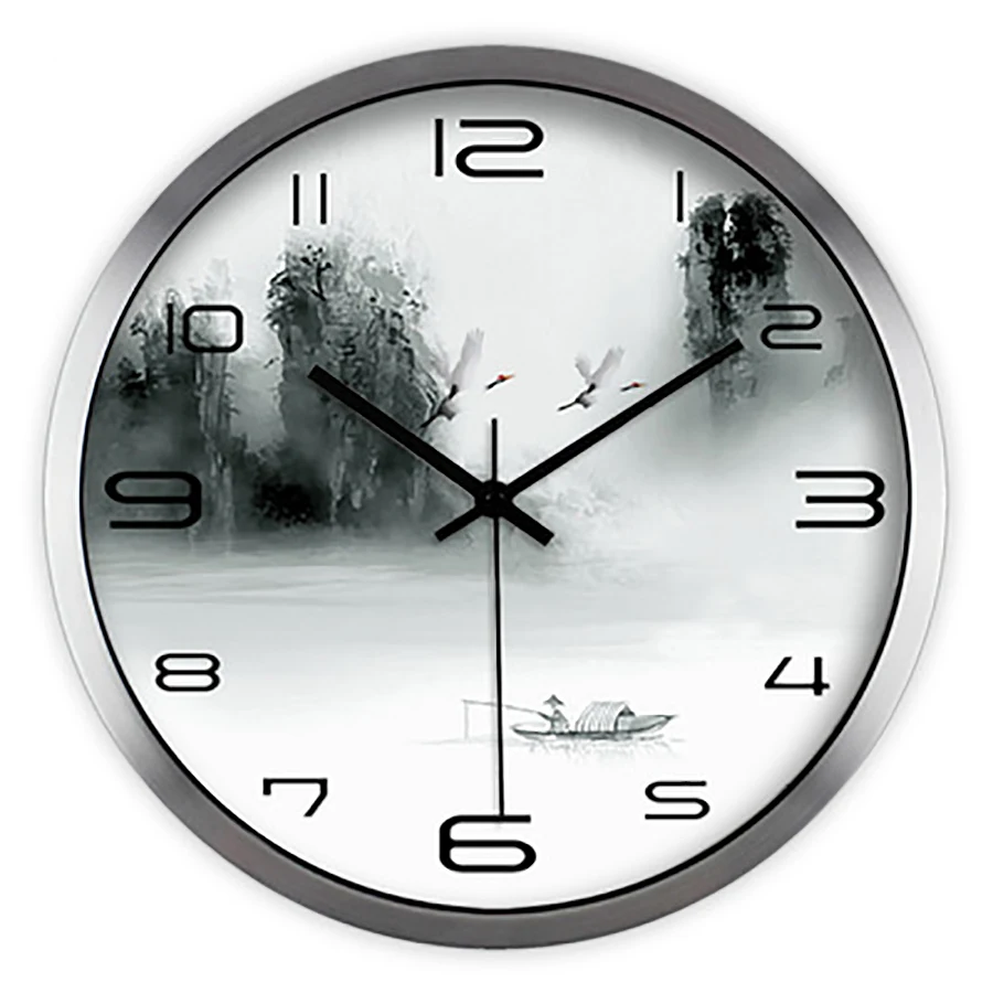 

Art Print Animal Antique Clock Creative Classic Silent Retro Large Vintage Watch Digital Wall Clock Modern Design Clocks Needle