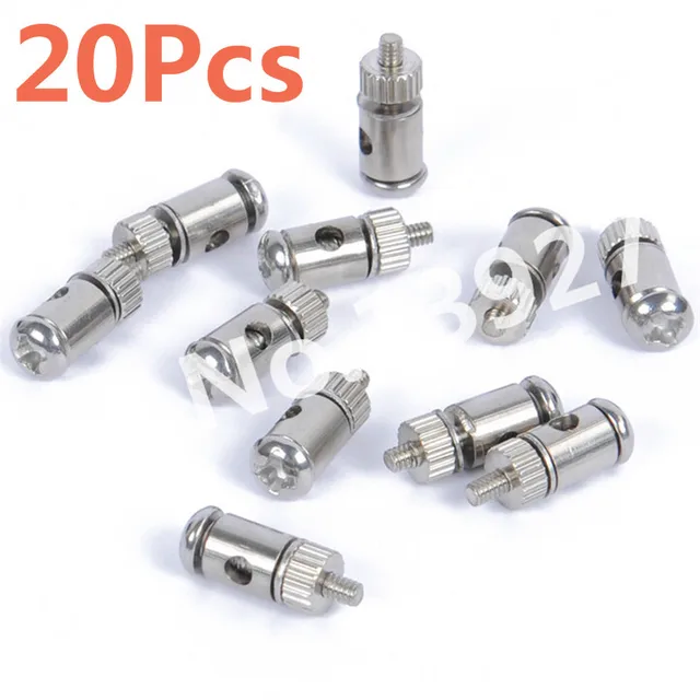 20Pcs RC Plane Pushrod Linkage Stoppers Servo Connectors D2.1mm D1.8mm