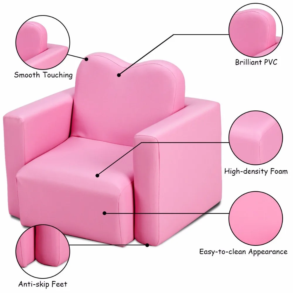 Giantex Multi-functional Kids Armchair Sofa Table Chair Set Gift Living Room Boys Girls HW58619BL Giantex Multi-functional Kids Armchair Sofa Table Chair Set Gift Living Room Boys Girls HW58619BL