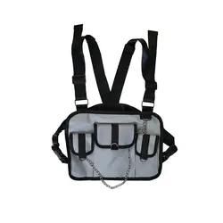 Мужская и женская модная сумка на груди, тактическая сумка на плечо, регулируемая сумка через плечо, поясная сумка в стиле хип-хоп