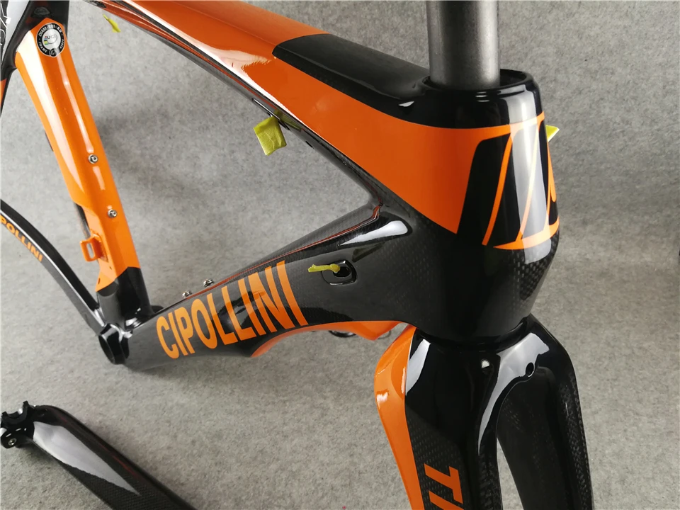 Оранжево черный T1000 3K матовый/глянцевый MCipollini RB1K THE ONE карбоновые шоссейные рамы