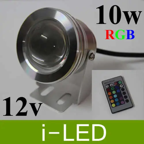 8pcs/lot IP68 10W 12V rgb Underwater LED Floodlight Landscape Light Fountain Pond Lamp Bulb | Лампы и освещение