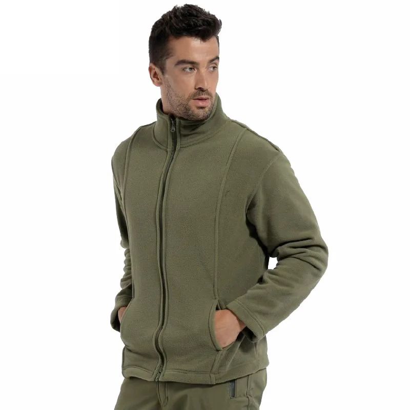 

Tactical Stand Collar Autumn Winter Thermal Cloth Outdoor Hunting Fleece Jackets Military Sports Hiking Outerwear Coat