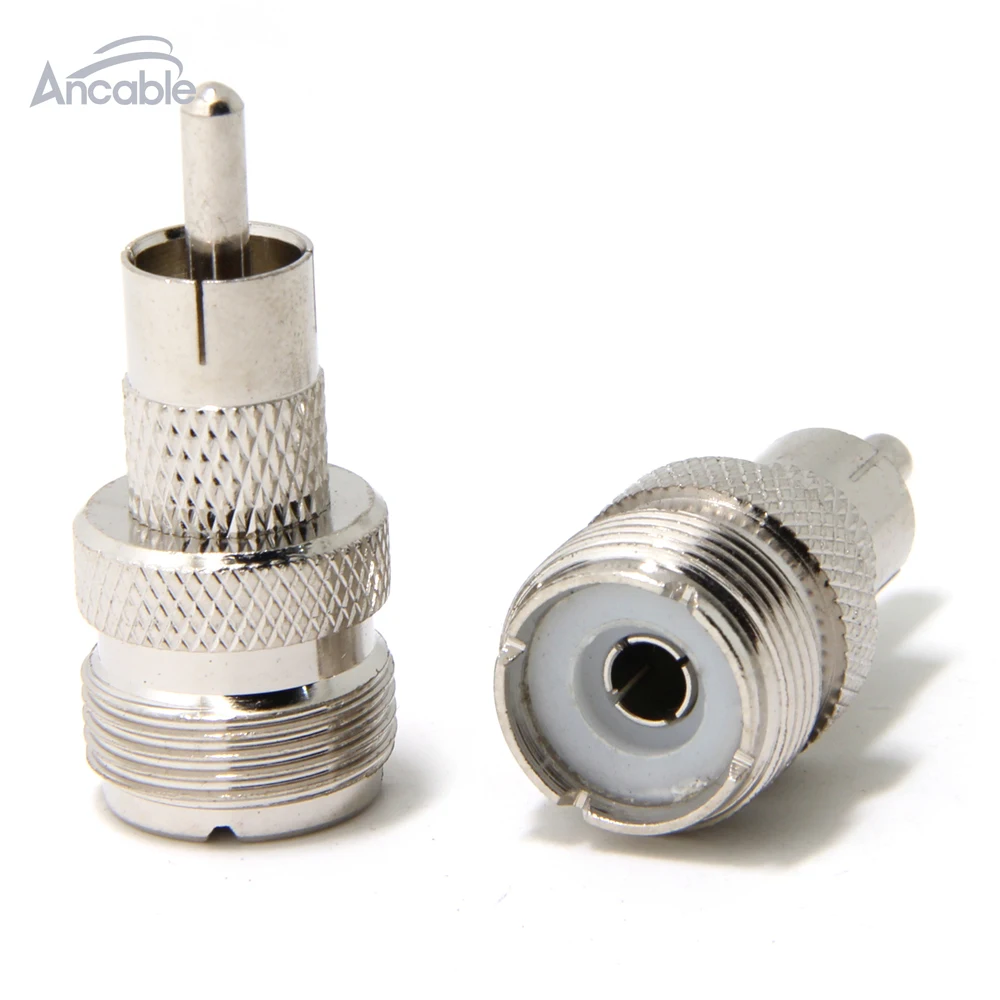 Антенный адаптер Ancable 2 Pack UHF Female SO 239 к RCA Male Motorola коннектор для радиостанций Mi Heathkit