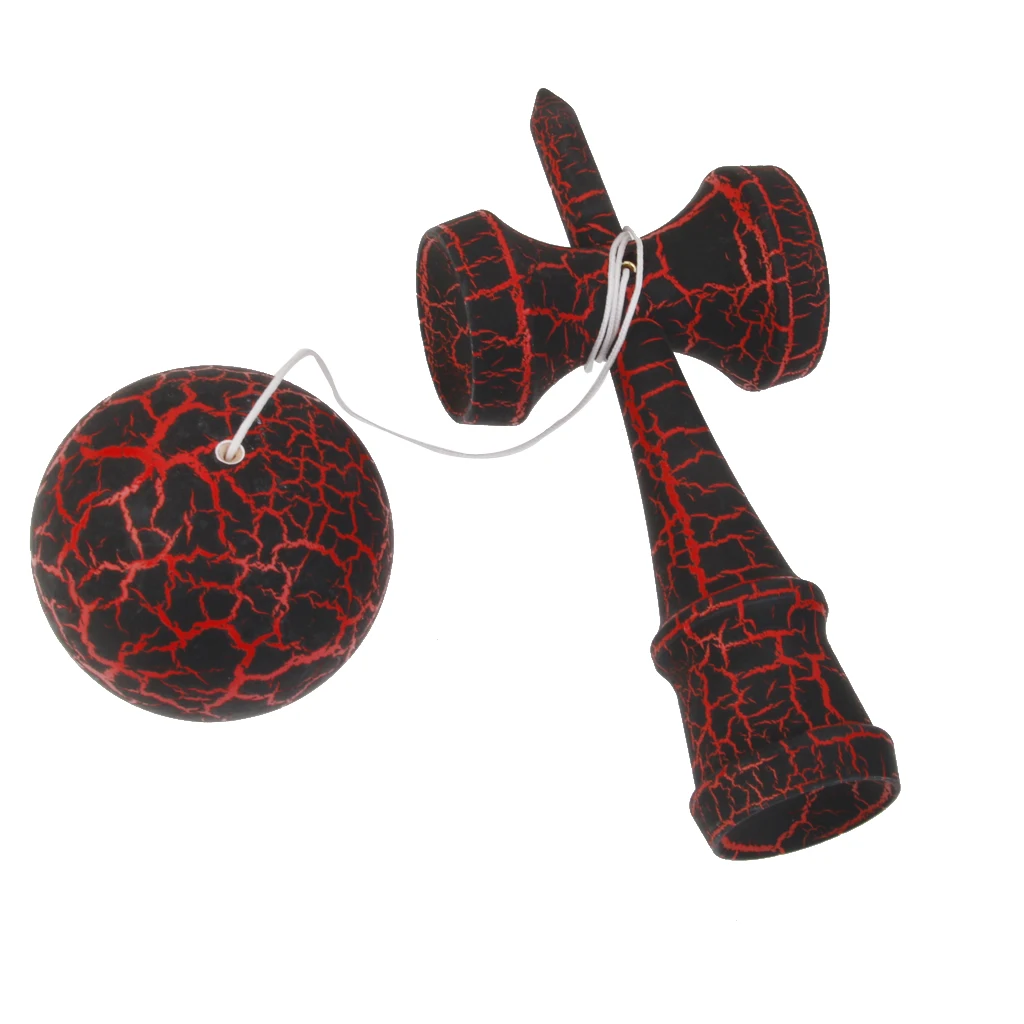 Высокое качество деревянный потрескавшаяся краска кендама игрушки меч мяч Профессиональная деревянная игрушка умелые мячик для жонглирования игра игрушка для детей
