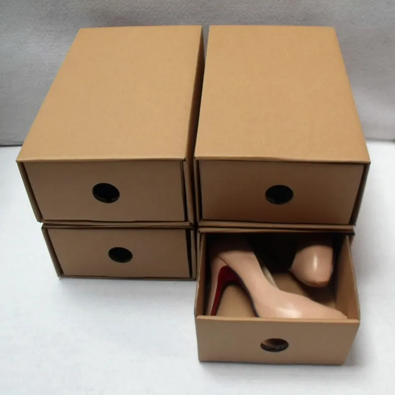 Download Simple storage shoe box drawer type male Women paper drawer shoes box thickening floorcloth-in ...