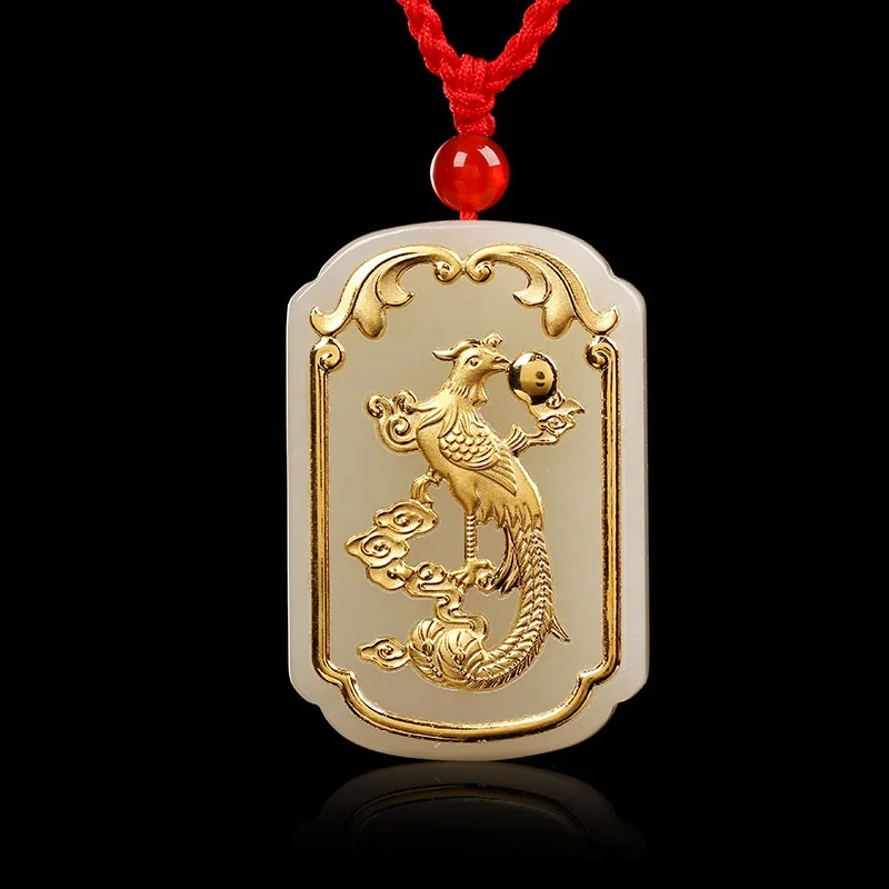 Jade Pendant For Men Women Unisex Hetian white Jade Necklace Pendants