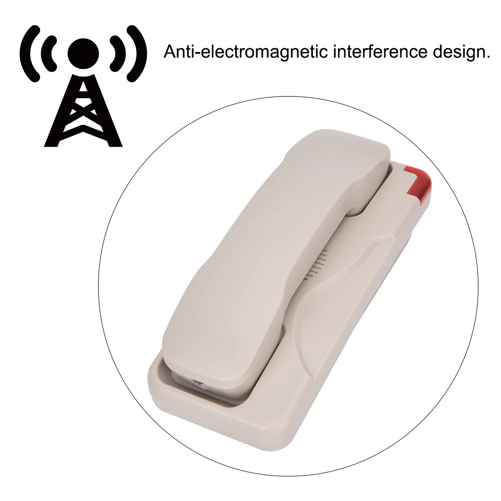 Изысканный и стильный гостиничный бизнес телефонный удлинитель без АОН портативный домашний телефон для отеля ванная комната без батареи