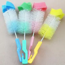 Набор из двух предметов щетка для детской бутылочки губка пластиковая стеклянная чашка для молока воды Чистка бутылочки для кормления Соска-пустышка щетки для соски