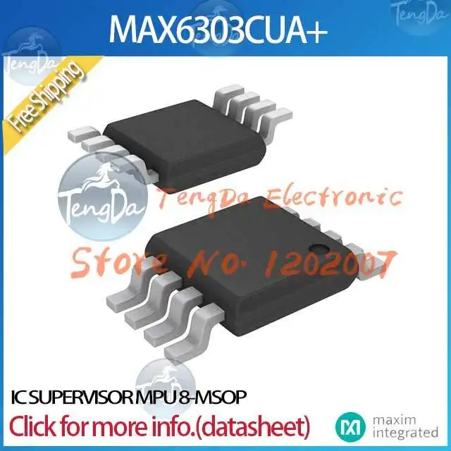 Free Shipping 5PCS/lot MAX6303CUA IC SUPERVISOR MPU 8-MSOP 6303 MAX6303 MAX6303C MAX6303CU | Электронные компоненты и