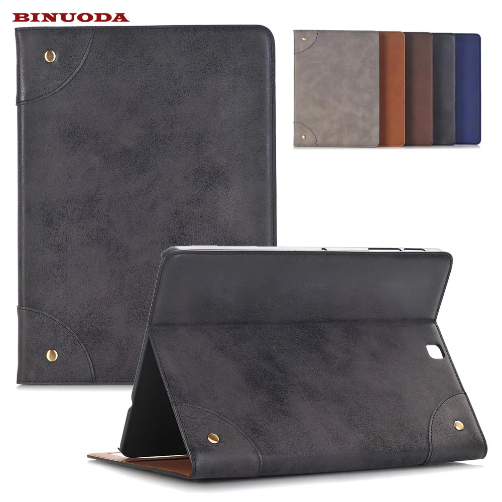 

High Quality Retro PU Leather Stand Smart Case For Samsung Galaxy Tab S2 9.7 SM-T815 SM-T810 Cover Auto Sleep Wake up Function
