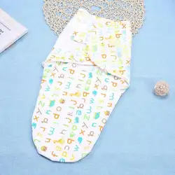 Детские хлопковые спальные мешки для новорожденных, пеленальный конверт с рисунком животных, спальный мешок, милое одеяло, кровать, часть