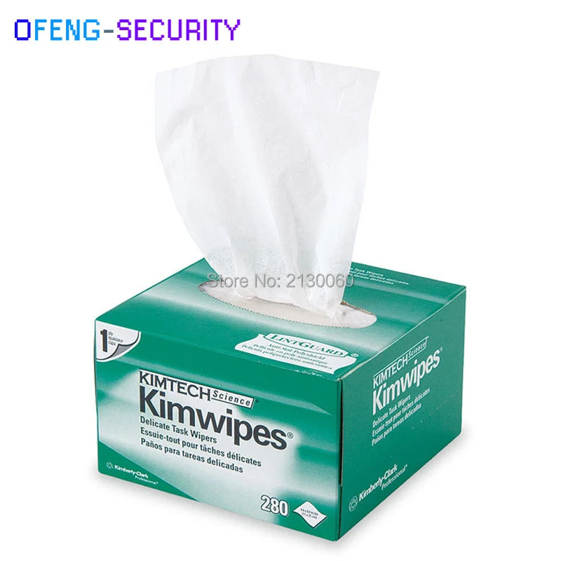 

Free Shipping 280pcs/box, 5boxes, 1400pcs Fiber Cleaning Tool Kimwipes Dustfree Paper Fiber Optic Low-lint Wipes