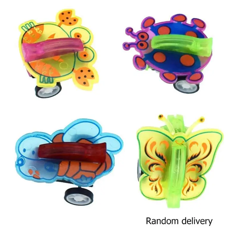 Мультфильм Божья коровка Краб бабочка пчела насекомое инерция автомобиль Обучающие игрушки Монтессори для детей подарок