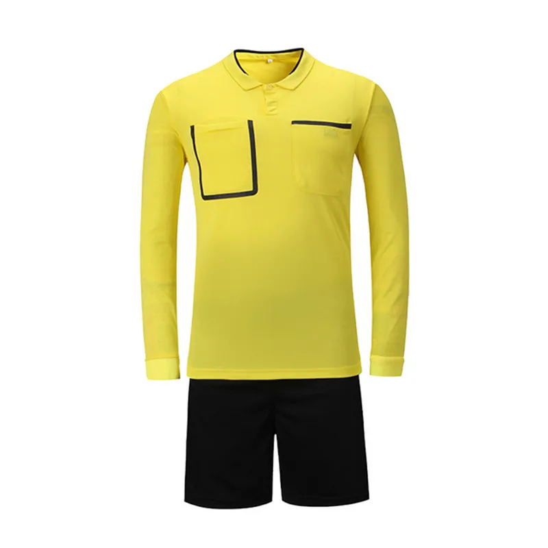 Профессиональные мужские футбольные комплекты, спортивные костюмы для футбола, Майки для рефери, рубашки, дышащие, быстросохнущие - Цвет: yellow 2