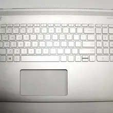 Чехол с подсветкой Английский Клавиатура серебро для hp павильон 15-AS 15-as000 15t-as000 857799-001 6070B1018801