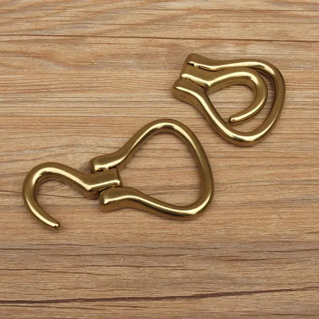 DIY Johnleather Craft Hardware Folding Hoof Pick Buckle Antique Brass