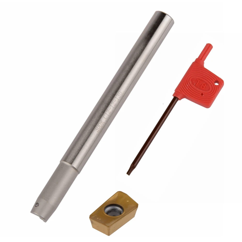 

Milling Cutter BAP300R C12-12-130 Bore Indexable Shoulder End Mill Arbor,Mill Cutting Tools, Insert of carbide inserts APMT1135