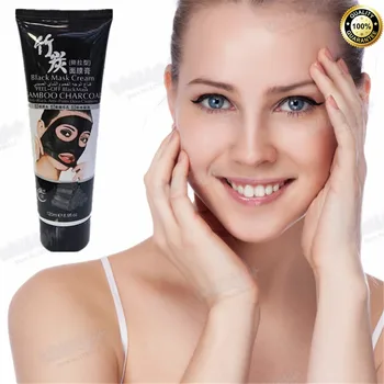 

120ml suction Black mask deep cleansing facial face mask Blackhead make up Acne remover black mud masks Beauty makeup