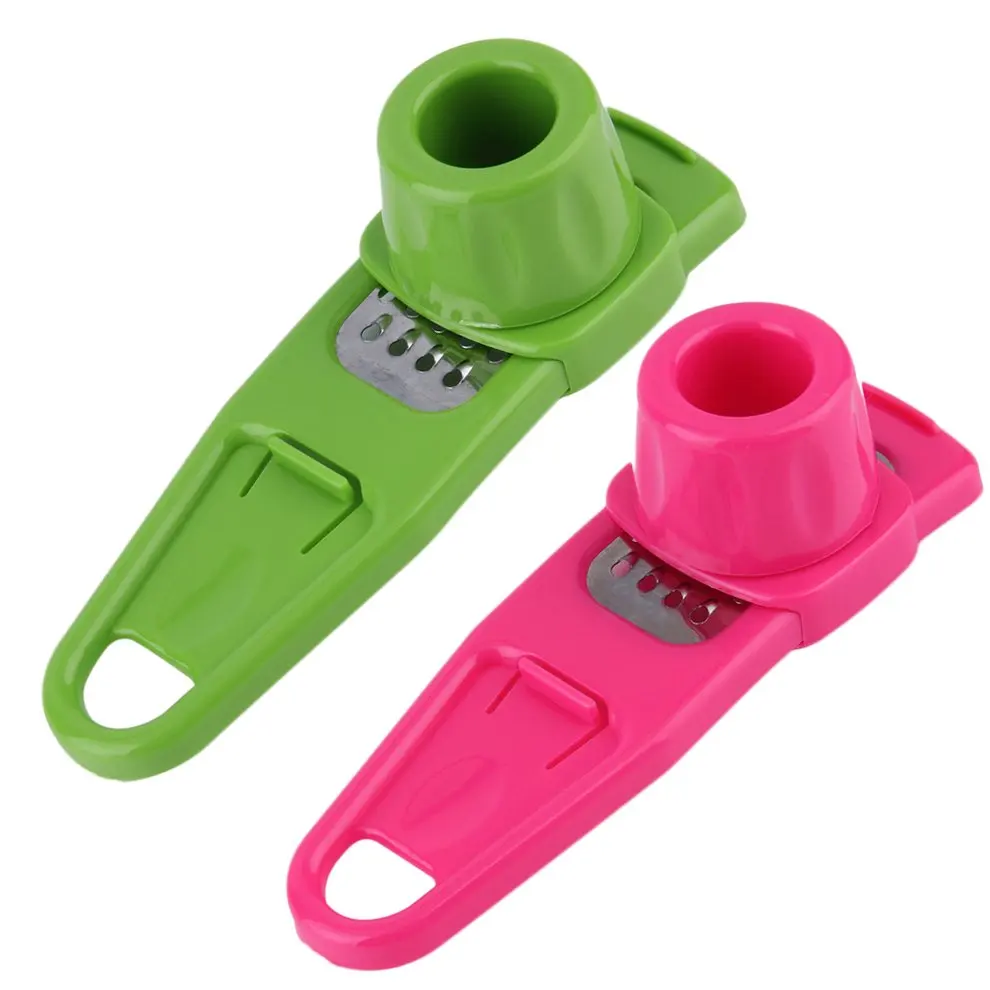 

Eco-Friendly Simple Multi-Function Garlic Ginger Press Crusher Chopper Slicer Kitchen Hand Tool Grinder Vegetable Tools Red