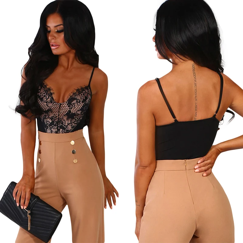 SEBOWEL 2019 الصيف Bodycon الأزهار بودسوت/ بدلة الجسم المصنوعة من الدانتيل النساء أسود/أبيض مثير V الرقبة أكمام داخلية السباغيتي حزام الجسم قمم SEBOWEL 2019 الصيف Bodycon الأزهار بودسوت/ بدلة الجسم المصنوعة من الدانتيل النساء أسود/أبيض مثير V الرقبة أكمام داخلية السباغيتي حزام الجسم قمم